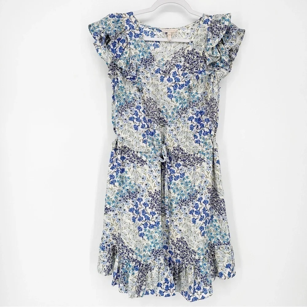 Rebecca Taylor Ava Floral V-Neck Dress